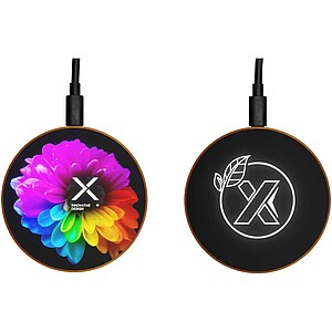 SCX.design W13 dřevěná bezdrátová nabíjecí stanice, hnědá