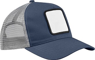 SEFIDA Päťpanelová trucker šiltovka s nášivkou, námornícka modrá/čierna