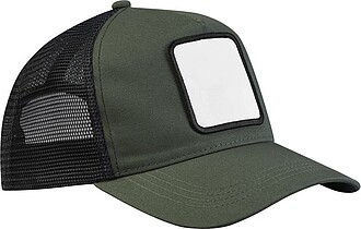 SEFIDA Pětipanelová trucker kšiltovka s nášivkou, zelená/černá