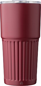 SEMREON Dvoustěnný termohrnek z recyklované nerezové oceli, 500 ml, vínová