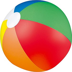Šesťfarebná nafukovacia plážová lopta