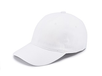 Šestipanelová čepice bez zapínání, bílá - reklamní kšiltovky