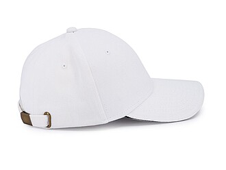 Šestipanelová kšiltovka se sandwich kšiltem, bílá