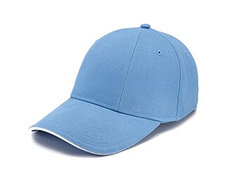 Šestipanelová kšiltovka se sandwich kšiltem, světle modrá