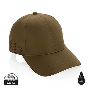 Šestipanelová kšiltovka z RPET, khaki - reklamní předměty