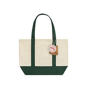 SHOP LOCAL AWARE™ taška Tote z recyklované bavlny 350 gsm., vojenská zelená světlá (khaki)