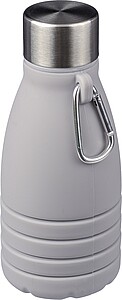 Silikonová skládací láhev 550 ml, šedá