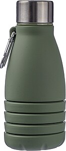 Silikonová skládací láhev 550 ml, zelená