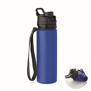 Silikónová športová fľaša 500 ml, kráľovská modrá