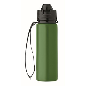 Silikónová športová fľaša 500 ml, tmavozelená