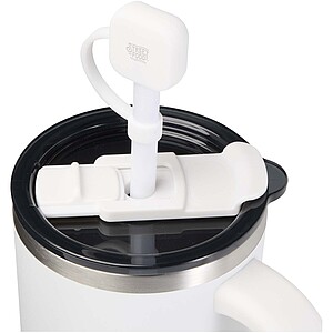 Silikonový kryt na brčko, bílá