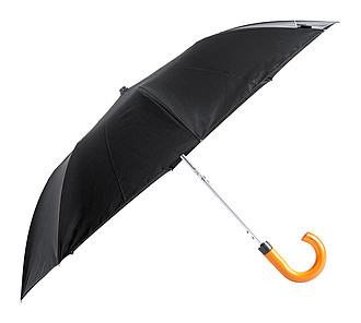 Skládací automatický deštník z RPET, pr. 100cm, černý