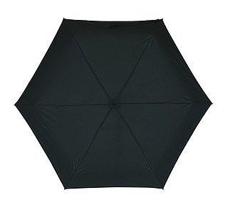 Skladací dáždnik v púzdre, čierny. Priemer 85 cm.