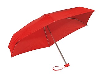 Skládací deštník v pouzdře, červený, průměr 85 cm