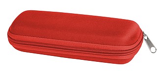 Skládací deštník v pouzdře, červený, průměr 85 cm