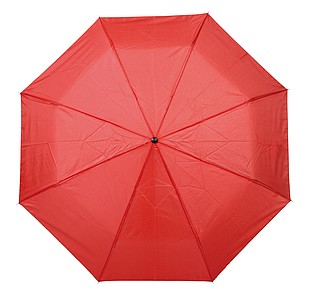 Skládací kapesní deštník, červený