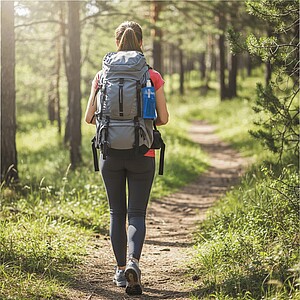 Skládací láhev na pití 400 ml, modrá