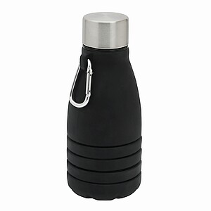 Skládací láhev na pití 550 ml, černá