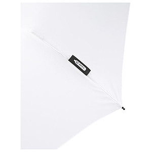 Skladací manuálny dáždnik, pr. 96cm, z RPET, biely