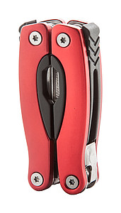 Skladací multitool, 12 funkcií, červená