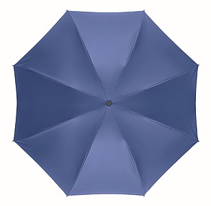 Skládací pongee deštník, průměr 107 cm, světlá královská modrá