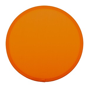 Skládací RPET polyesterové frisbee s pouzdrem, oranžová