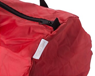 Skládací sportovní taška z RPET, 210D nylon, červená