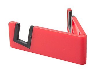 Skládací stojánek na mobil nebo tablet, červený