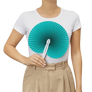 Skládací vějíř, tyrkysová