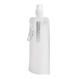 Skladacia fľaša na pitie 400 ml, biela