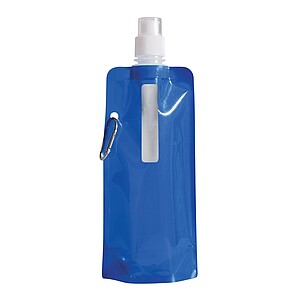 Skladacia fľaša na pitie 400 ml, modrá