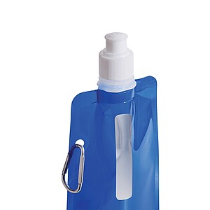 Skladacia fľaša na pitie 400 ml, modrá
