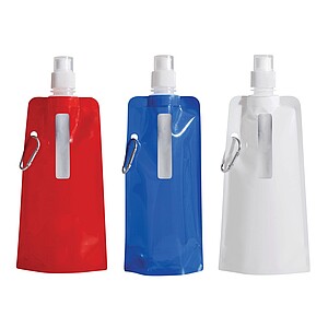 Skladacia fľaša na pitie 400 ml, modrá