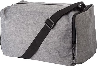 Skladacia športová taška, 300D polyester, sivá