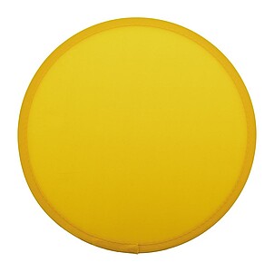 Skladacie RPET polyesterové frisbee s púzdrom, žltá