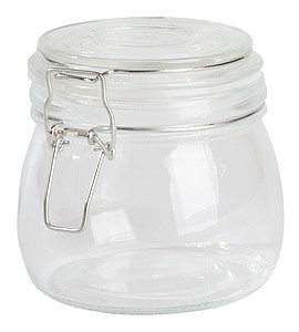 Sklenená dóza na potraviny so skleneným viečkom, 500ml