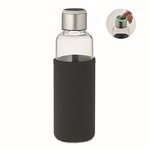 Sklenená fľaša 500ml, s pripomienkou na pitie