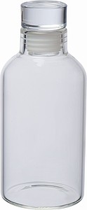 Sklenená fľaša na pitie, 300 ml, so skrutkovacím viečkom