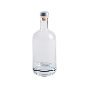 Sklenená fľaša na pitie o objeme 750ml
