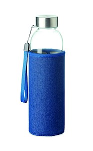 Sklenená fľaša na pitie s neoprénovým obalom, 500ml
