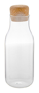 Sklenená karafa na vodu s korkovým viečkom, 600ml