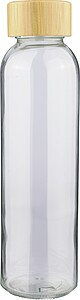Skleněná láhev na pití, 500 ml, transparentní