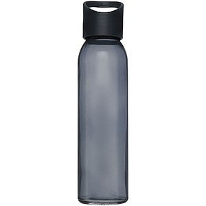 Skleněná láhev na pití, 500ml, černá