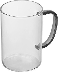 Sklenený hrnieček, 250 ml, čierna