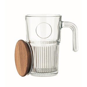 Sklenice jako hrnek 450 ml, transparentní