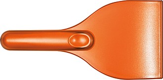 Škrabka na ľad z transparentného plastu, oranžová