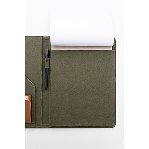 Složka na dokumenty z recyklovaného canvas, středně zelená (kelly, středně zelená