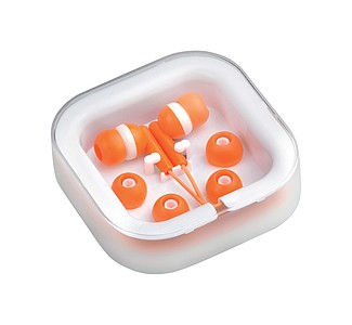 Sluchátka s 3,5 jackem, oranžová
