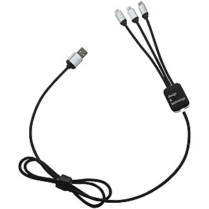 Snadno použitelný světelný kabel SCX.design, černá