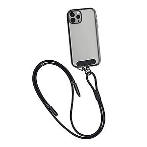 Šňůrka na mobilní telefon, černá